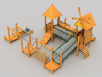 Modern Slide Wooden Kids Slide Climbing model