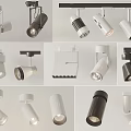 Modern Downlights and Spotlights Various Styles Black White Ceiling Track Mounted Fixtures