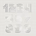 Stylish Numeric Wall Decor With Numbers 0-9 For Modern Home Decoration