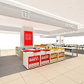 Modern mobile phone store smart phone experience table counter display 3d model