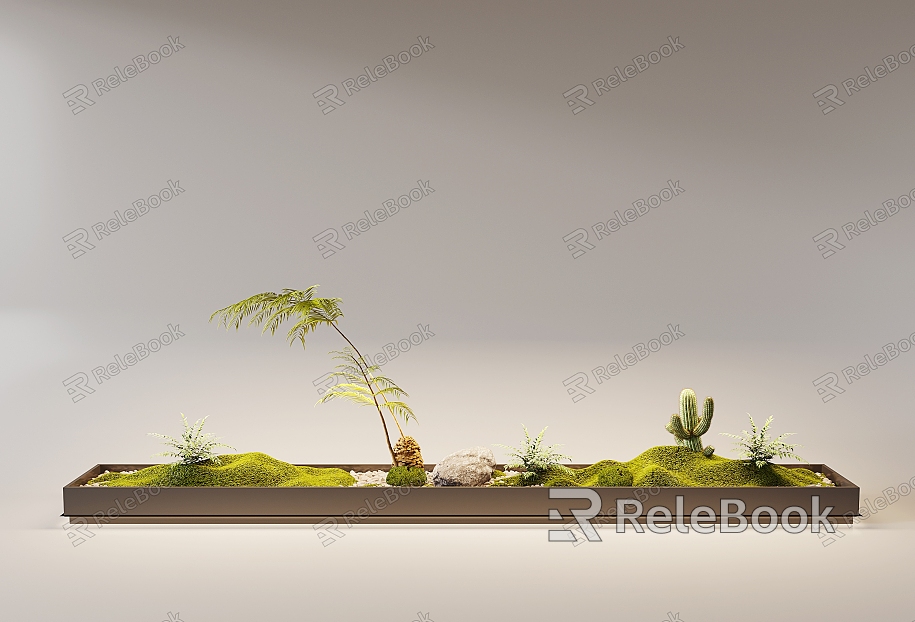 Modern landscape sketch interior landscape landscaping courtyard sketch landscape tree plant model