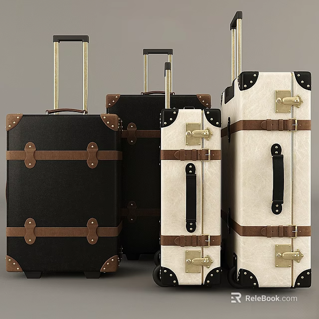 Elegant Modern Wall Decor With Vintage Design And Leather Straps For Home Decoration 3d model 