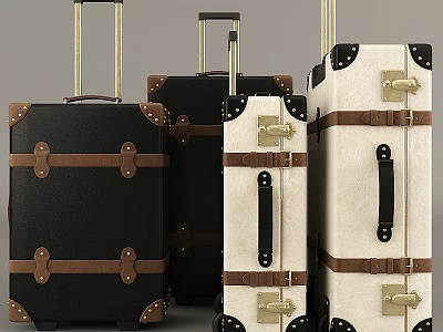 Elegant Modern Wall Decor With Vintage Design And Leather Straps For Home Decoration 3d model
