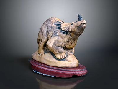 Dinosaur Jurassic Pterosaur Long-necked Tyrannosaurus Tyrannosaurus Stegosaurus Bretosaurus Triceratops Shark Toothosaurus Ancient Animals 3d model