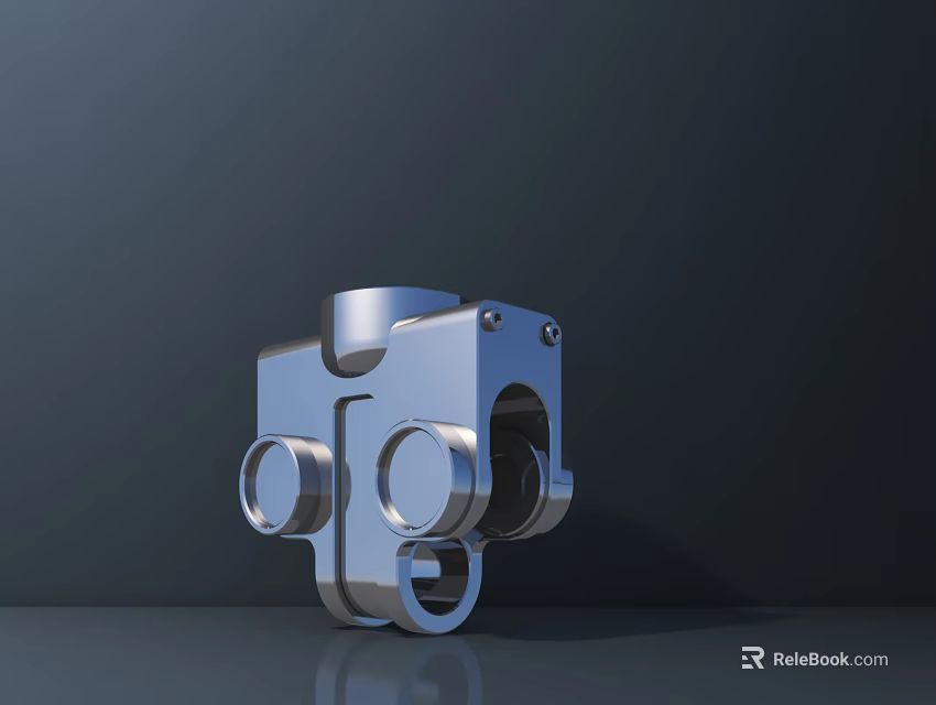 Smart Machine Metal Component With Precision Mechanical Structure And Industrial Design Features 3d model 