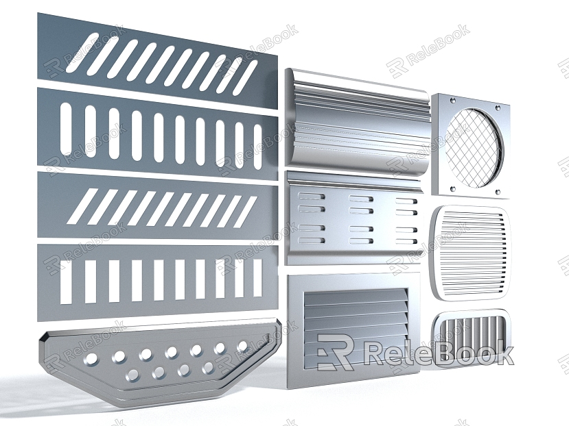 Hardware air outlet grille fence vent model