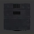 Vintage Sony TV With Retro Design Classic Screen Front Buttons And Dark Plastic Body
