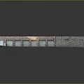 Industrial Brick Wall Building With Multiple Roll-up Doors And Front Flat Area