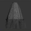 Elegant White Lace Dress with Gray Pleated Hem and Classic Design Details for Women
