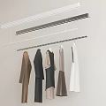 Embedded hidden drying rack 3d model