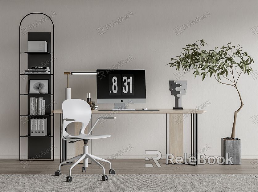 Modern desk chair desk chair combination model