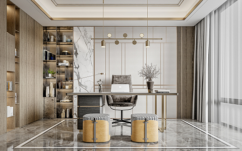 Light Luxury Study 3d model