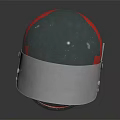 Racing Helmet With Marlboro Labatt N12 Brand Logos Stylish Red And White Design