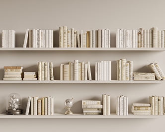 Modern Book Decoration 3d model