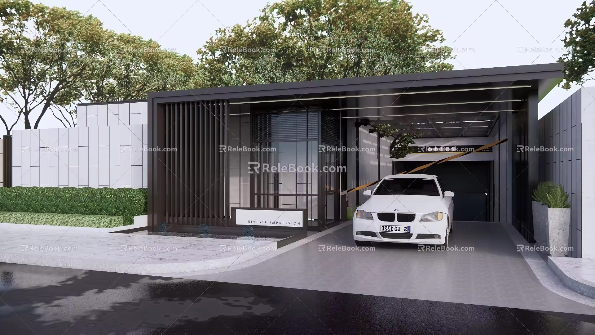 Modern Garage Exit Regional sub-entrance 3d model