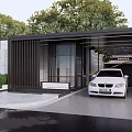 Modern Garage Exit Regional sub-entrance 3d model
