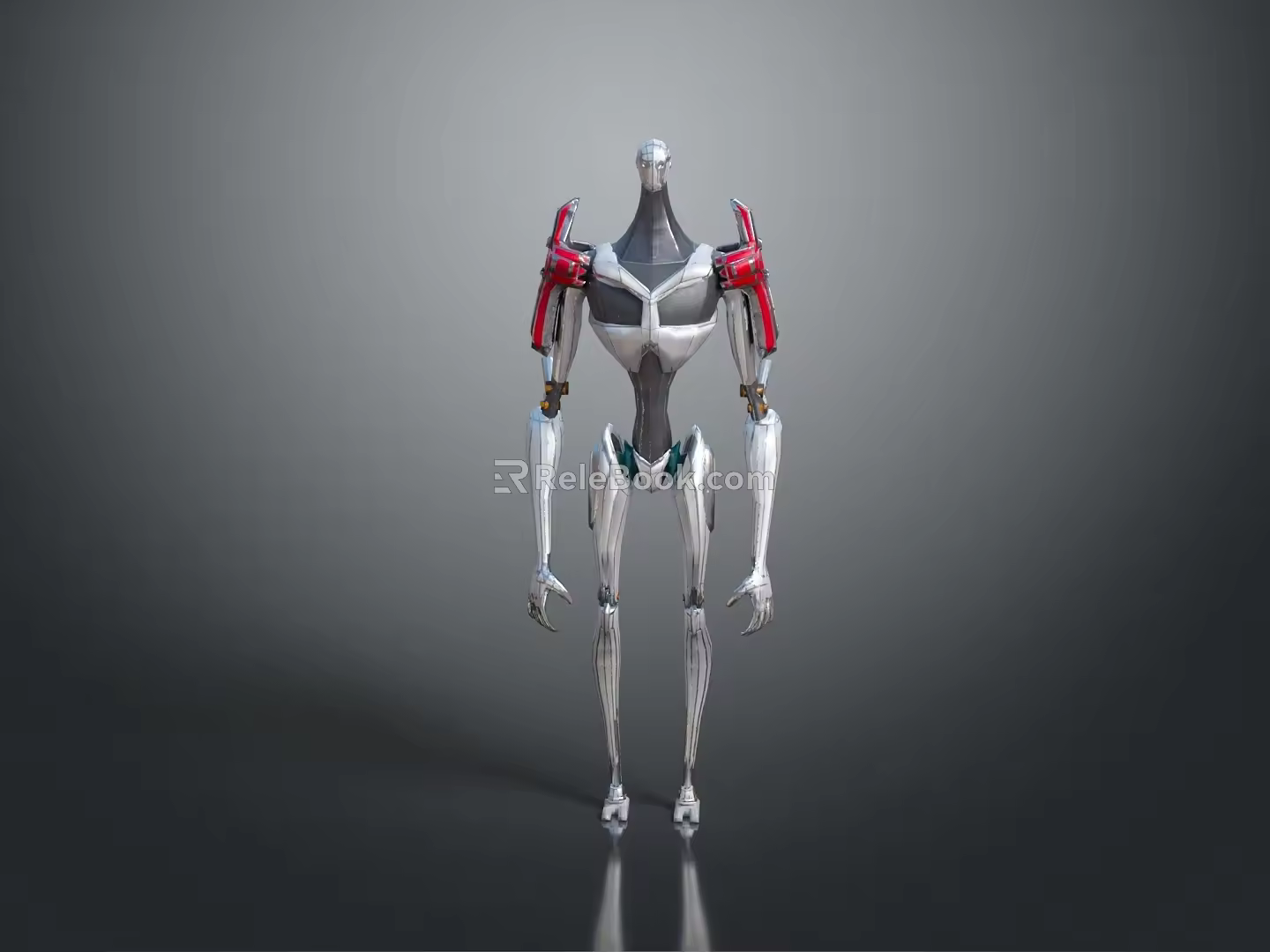Robot Assistant Small Robot Butler Robot Butler Figure Game Figure 3d model