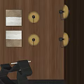 Modern Wall Sconces Mounted On Wooden Wall With Decorative Panels And Ambient Lighting