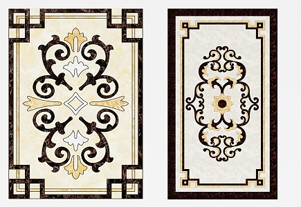 Jianou floor tile floor mosaic 3d model