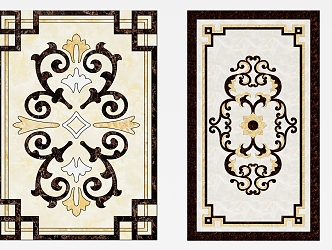 Jianou floor tile floor mosaic 3d model