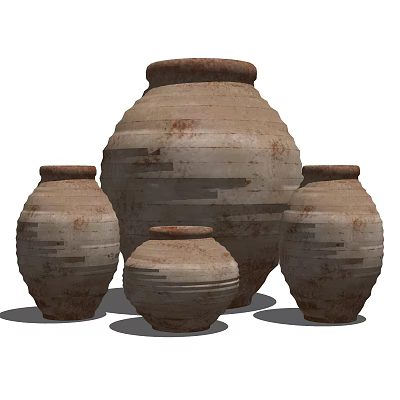 Quiet Pottery Pot Vase Porcelain 3d model Quiet Pottery Pot Vase Porcelain 3d model