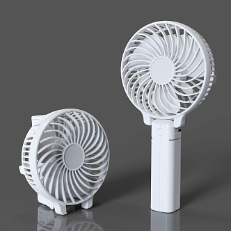 handheld fan handheld folding fan office desktop fan 3d model