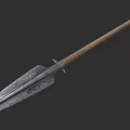 Classic Traditional Handcrafted Spear With Wooden Shaft And Metal Spearhead