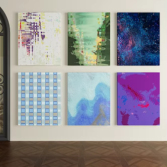 Decorative oil painting 3d model