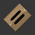 Stylish Beige Paper Cup Holder With Unique Handle Design And Portable Structure