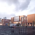 Modern School Jinan School Plot 3d model