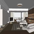 Middle Style Restaurant 3d model