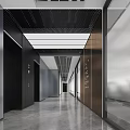 modern elevator hall elevator car 3d model