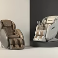 Modern Brown And Beige Massage Chairs With Ergonomic Design And Comfort Features