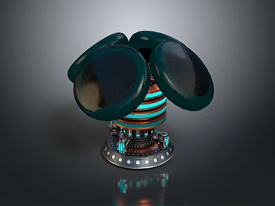 science fiction nuclear reactor science fiction item science fiction component high-tech component science fiction equipment science fiction scene 3d model