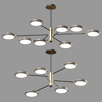 Simple Light Luxury Chandelier Round Chandelier Decorative Chandelier for Living Room Chandelier for Dining Room 3d model