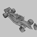 Red Ferrari F1 Racing Car With Sponsor Logos And Pirelli Tires