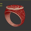 Ring Diamond Ring Gem Ring Women's Ring 3d model