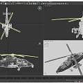 Military Helicopter With Main Rotors Fuselage And Weapon Systems Design Features