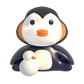 Penguin Q version Penguin 3d model