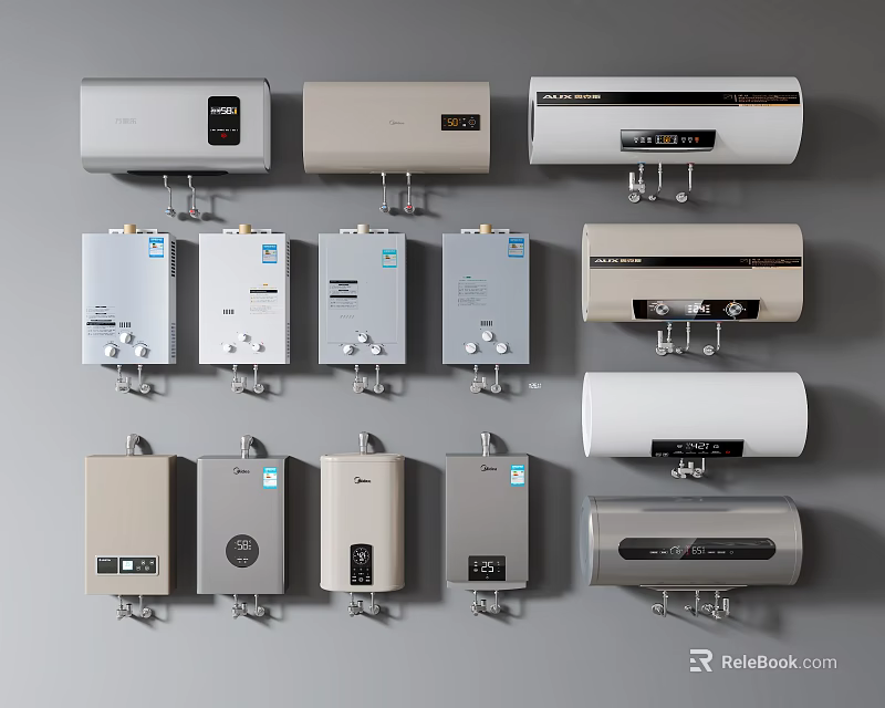 Various Electric Water Heaters For Daily Use 3d model 