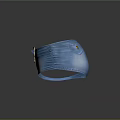 Blue High Waist Denim Shorts With Yellow Belt Buckle And Stitched Pockets