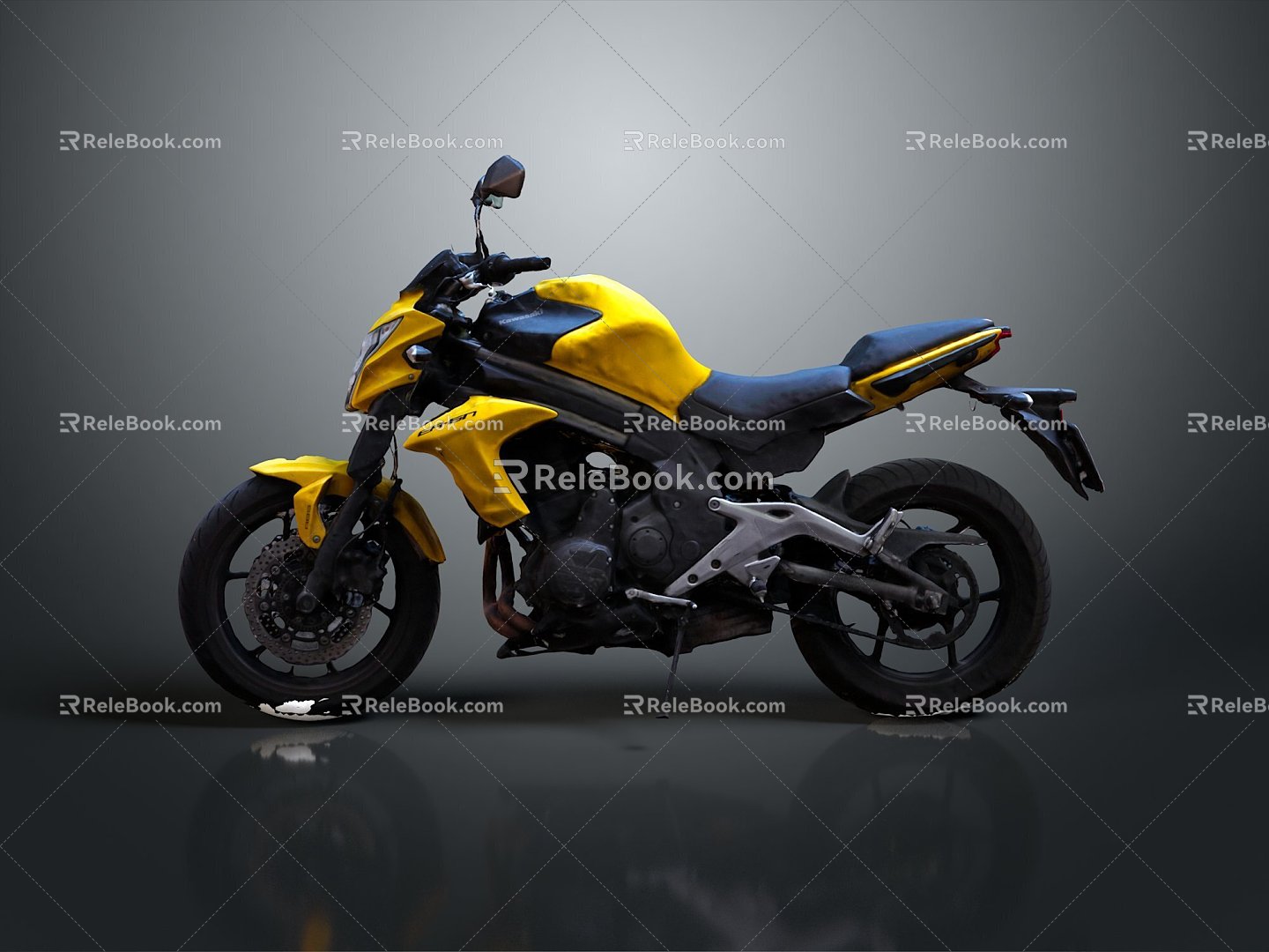 Motorcycle Two Wheels Motocross Motorcycle Road Race Motorcycle 3d model