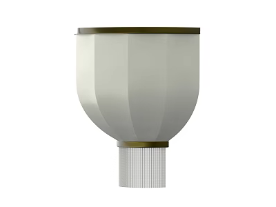 Modern White Fabric Shade Wall Lamp With Golden Metal Frame And Minimalist Design 3d model