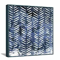 Blue And White Decorative Tiles With Geometric Herringbone Intricate Patterns 3d model