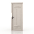 Modern Interior Door Solid Wood Door 3d model