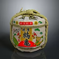 Traditional Chinese Tea Cake In Hemp Rope Wrapped Packaging With Cultural Characters And Artwork