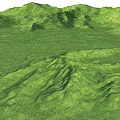 Garden Landscape With Lush Green Grass And Rolling Natural Terrain