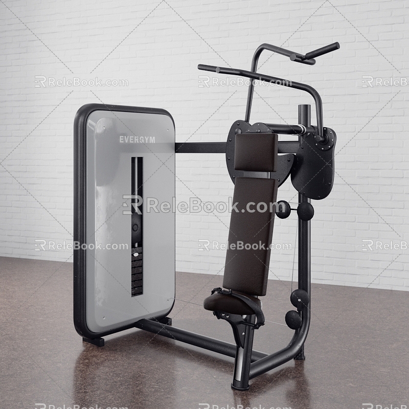 Modern Fitness Equipment Gym Tools 3d model