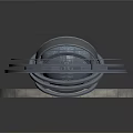 Decorative Circular Scene Components With Intricate Patterns And Layered Structures