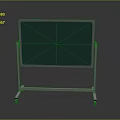 Portable Green Board Hanger With Metal Stand For Display And Writing
